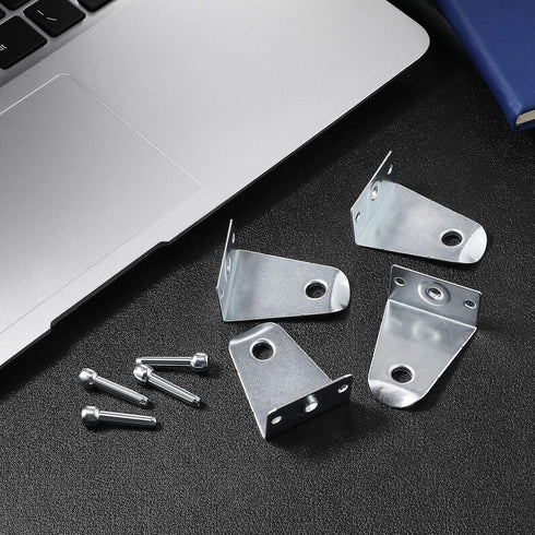 2 Inch Metal Hold Down Brackets and Pins, Blind Brackets for Horizontal Blinds Shades Windows Doors (8)