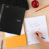 Five Star 2 Pack Spiral Notebook + Study App, 1-Subject, College Ruled, 8-1/2" x 11", 100 Sheets, Black and Green