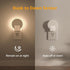 1-50 Dimmable 4 Pack Lyridz Plug in LED Backlit Night Light with Auto Dusk to Dawn Sensor, LM Warm White Nightlight