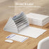JiaWei File Folder with Pockets, White Accordion Filing Folder with 7 Pockets, A4 Letter Size Organizer with Labels