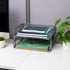 Mind Reader Stackable Paper Tray, 2 Pcs., Metal Mesh Desktop Organizer for File Storage, Office