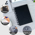 Discbound Notebook - Customizable Refillable 5 Subject Journal with 120 Wide Ruled Pages, 6 Binder Dividers & 16 Tabs,