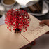 Pop Up Love Tree Card by DEVINE Cards | Happy Valentines Day Card for Wife, Husband, Mothers Day, 3D Pop Up Birthday
