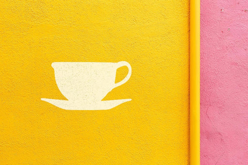 Tea Cup Stencil, 4" Beautiful Design, Reusable for Painting, Crafts, and Decor, Ideal for Walls, Fabric & Furniture