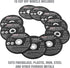 OEMTOOLS 26528 10 Piece Cut Off Wheel Set with Mandrel, Cutoff Wheel Mandrel Set, Premium Metal Cutting Wheels w/ 3/8" Arbors, Die Grinder Cut Off Wheel by OEMTOOLS