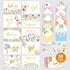 Decorably 50 Pack Gold Foiled 6x4in Wildflower Thank You Cards Wedding with