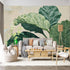Personalized Customization Wall Mural SelfAdhesive Removable Fabric Fiddle Leaf Fig Botanical Plant
