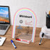 Mr. Pen Clear Acrylic Board with Stand, 11.8" x 8.9", Includes 3 Markers, Rainbow Theme for Desk Use
