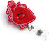 Nurse Badge Reel Retractable – Felt Badge Holder for Nurses, Students & Teachers – Cute Alligator Clip (Anatomical