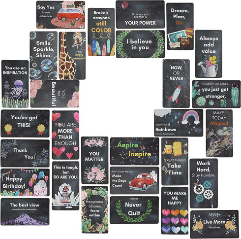 Mr. Pen 60 pcs Inspirational Cards, Positive Affirmations & Motivational Quotes, Business Card Size