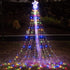 16.4Ft 320 8 12" PUHONG Christmas Decoration Outdoor Star String Lights, Christmas Tree Toppers Lights LED Modes