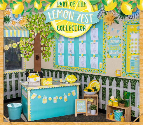 Teacher Created Resources Lemon Zest Calendar Bulletin Board (TCR8479) for Classroom Decor