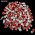 UR IDC Connector LUORNG, 100 PCS Red Clear Data Phone Wire Butt Splice 3 Ports Connectors