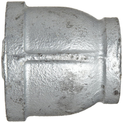 Anvil 8700135059 Malleable Iron Pipe Fitting, Reducer Coupling, 3/8" x 1/8" NPT Female, Galvanized Finish