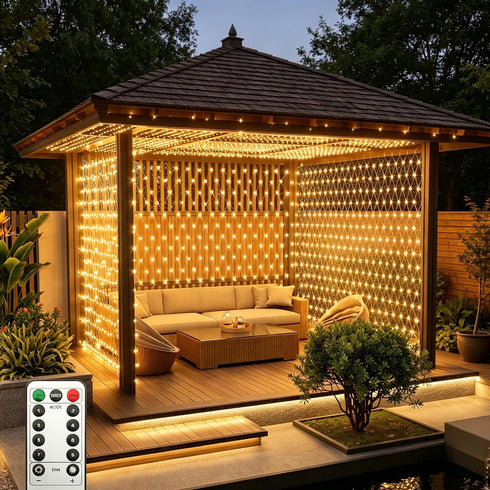 Leisure world 10ft x 10ft 270 LED Net Lights Mesh Fairy String