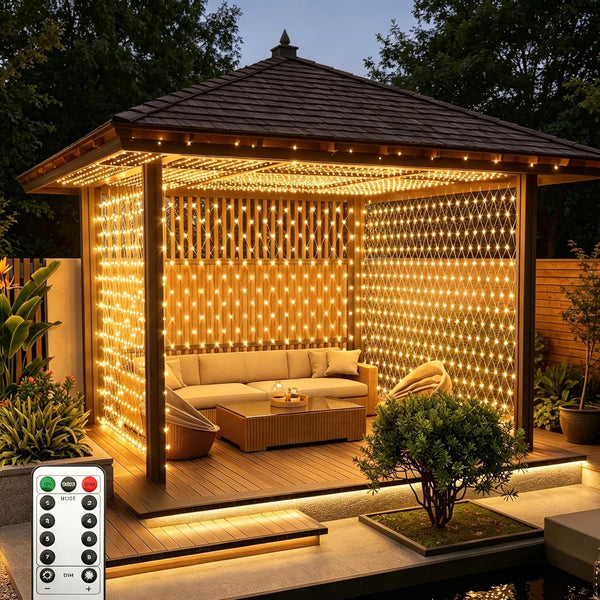 Leisure world 10ft x 10ft 270 LED Net Lights Mesh Fairy String