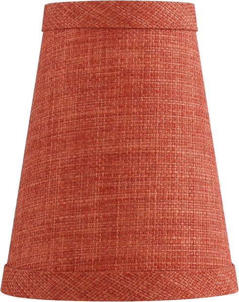 Aspen Creative 51043-5,Hardback Fabric.2.5"Top 4"Bottom 5"Slant.Set 5. Empire Transitional Clip-On Chandelier