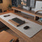 DawnTrees Felt Desk Pad, Keyboard Mat (35.5x12 Inches), Large Mouse Pad, Computer Desk Mat XL, Light Gray