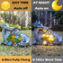 RCTTICUU 6 Solar Dragon Garden Statues Outdoor Decor, Resin Dragon Figurine with Succulent and LED Lights Lawn Patio