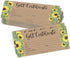 Hadley Designs Kraft Sunflower Blank Gift Certificates, 25 (4x9) for Business Gifts, Christmas, Spa Salon