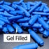 100PC Blue B Connectors, Silicone Filled Wet B Wire Gel Telephone Alarm Wire Crimp Splices
