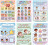 JELLY BEAN GENIUS Calming Corner Essential Poster Set for Kids 6-Piece Emotional