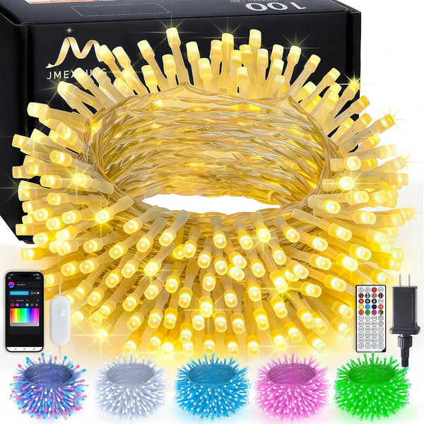JMEXSUSS 100 LED Color Changing String Lights, 33ft String Lights Indoor with