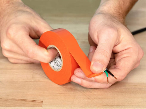 Secure Orange Electrical Tape, 3/4 Inch x 66 Feet - 5 Pack