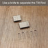 DFD 40 (0.75 0.19") Pieces Shutter Replacement Staples Plantation Shutter Repair Parts Plantation Shutter Staples