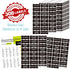 Hebayy 308 Pantry Food Labels, 280 Preprinted Waterproof Stickers for Kitchen Containers, 28 Blank Ones, White on Black