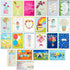 Pack 24 5EBN1002 Hallmark of Handmade Assorted Boxed Greeting Cards, Watercolor-Birthday Cards, Baby Shower Cards