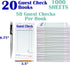 50 20 Guest Check Pads For Waiters Waitresses Servers Restaurants Orders or Childs Practice Single Page Durable Thick
