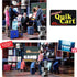 dbest products Quik Cart Collapsible Rolling Crate on Wheels - 80 lbs Capacity, Blue Lid, Heavy Duty