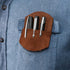 Hide & Drink Pocket Protector Pencil Pouch Pen Holder for Backpacks, Lab Coats, Office Essentials, Handmade Full Grain