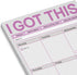 Knock Knock I Got This Pad, To Do List Notepad, Daily Planner Pad & Funny Home Office Supplies, 6 x 9-inches