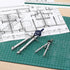 Mr. Pen Professional Geometry Set - 7 pcs Metal Compass with Shatterproof Storage Box, Drafting Tools