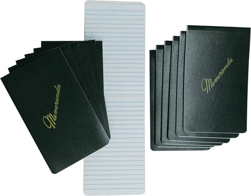 Tacticai 12-Pack Green Military Memorandum Book, 3.25” x 5.5”, 144 Pages, Pocket-Sized Top Bound Flip Open Journal