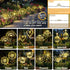 120 Anordsem Solar Garden Lights Outdoor: Bendable Copper Wire with LED Firework Beads - Warm Waterproof DIY Starburst