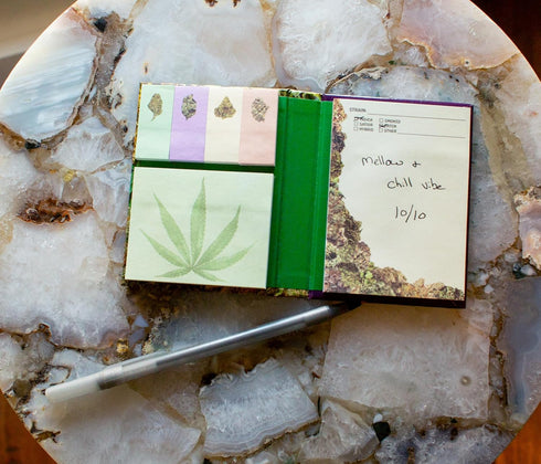 The Unemployed Philosophers Guild High Notes Sticky Icky Notes, Pot Themed 3.25" by 4.25" Booklet with Self-Sticky Notes