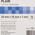 McKesson Premium Microscope Slides, Plain Float Glass, Beveled Edges, 72 Count, 25 mm x 75 mm x 1 mm