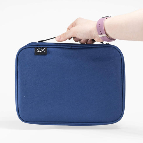 Divinity Boutique Bible Cover Basic Navy, Large (21431), Fits Bibles up to 6.875" x 9.75" x 2.25"