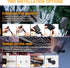 mimigogo Outdoor,500 165FT 8 Solar String Lights LED Christmas Lights with Modes and Timer, Remote Control for Holiday