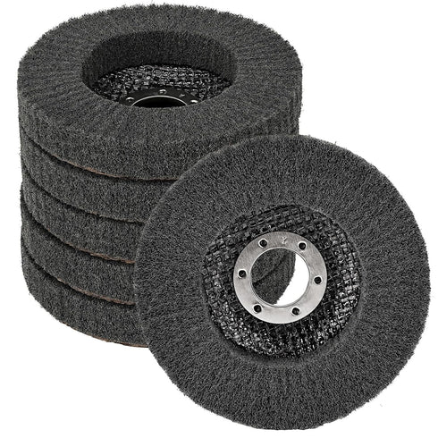 4 1/2 Inch Nylon Fiber Flap Disc Buffing Polishing Wheel 800 Grit for Angle Grinder, Metal Wood Finishing