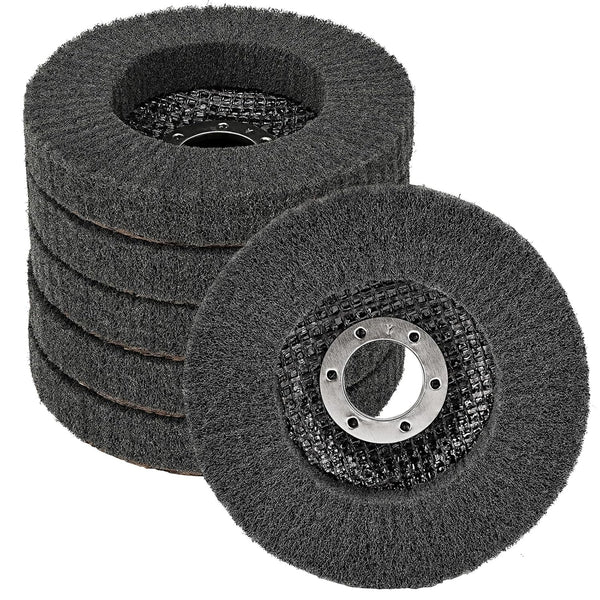 4 1/2 Inch Nylon Fiber Flap Disc Buffing Polishing Wheel 800 Grit for Angle Grinder, Metal Wood Finishing