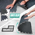 Yes4All 48SQ.FT Wood Grain Puzzle Exercise Mat, EVA Interlocking Foam Floor Tiles with Border for Home Flooring
