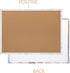 Board2by Cork Board Bulletin Board 24 x 36, White Wood Framed, Large Wall Mounted Notice Pin Board