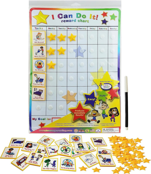 Kenson Kids "I Can Do It" Reward and Responsibility Chart, 11 x 15.5 Inch