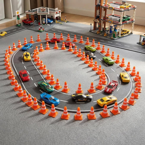 36/60/120 Pack 1 Inch Setups Orange Mini Traffic Cones.Perfect as Construction Party Favors,Durable Small Roadblock