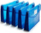 FANWU Plastic Wallet Folder Envelope, Expandable File Wallet Document Folder, Legal Size, 5 Pack Large Waterproof Pouch