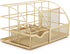 Exerz Golden Desk Organizer, Office Desk Accessories Supplies with Drawer for Pencil and Pen Storage